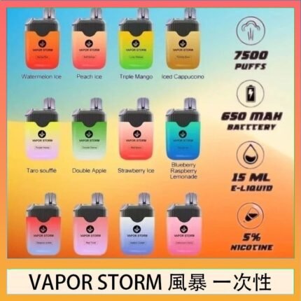 Vapor Storm風暴電子煙7500口（5%）一次性
